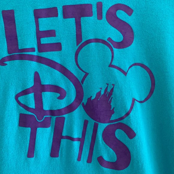 WOMENS SIZE MEDIUM DISNEY T SHIRT, LETS DO THIS - Picture 2 of 12